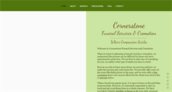 Desktop Screenshot of cornerstonefuneral.com