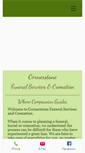 Mobile Screenshot of cornerstonefuneral.com